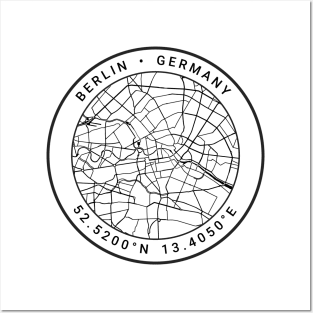 Berlin Map Posters and Art